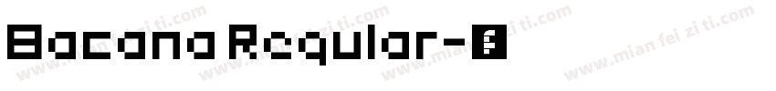 Bacana Regular字体转换